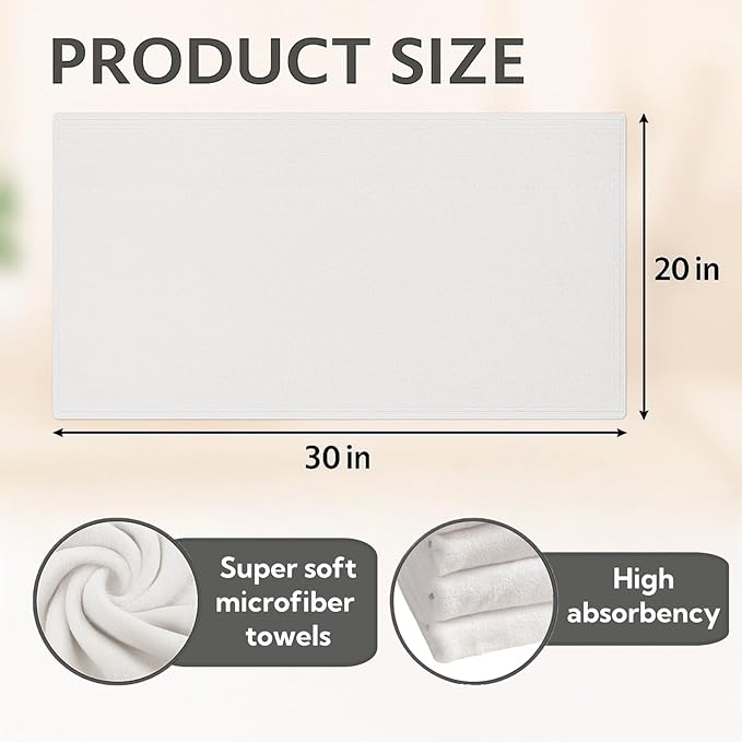 4Pcs Extra Large Microfiber Cleaning Cloths – 30x20 in Mop Towels - Image 2