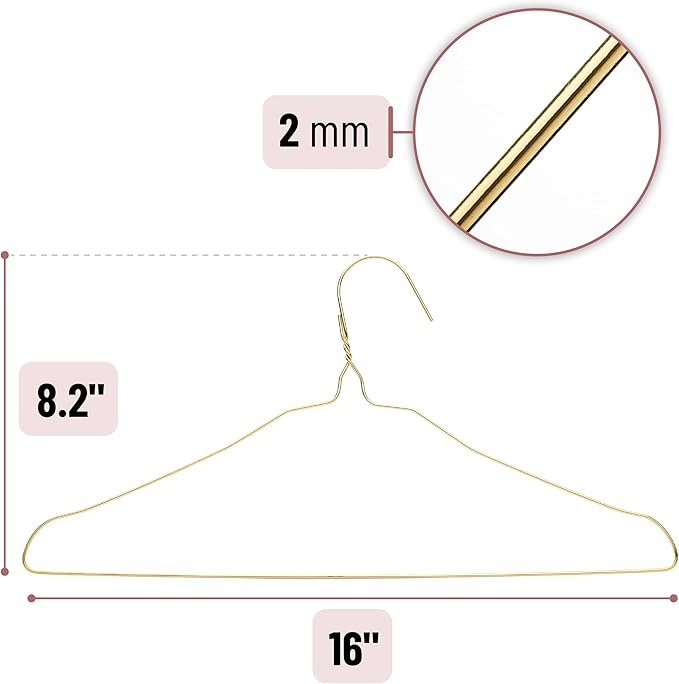 Mr. Pen Gold Metal Hangers - Image 3