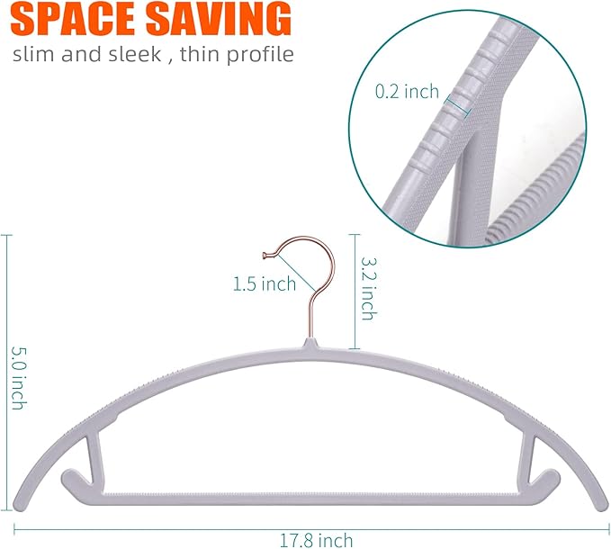 OIKA Heavy Duty Hangers 50 Pack - Image 2