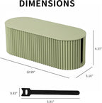 FABROK Cable Management Box, Cord Organizer Box - Image 2