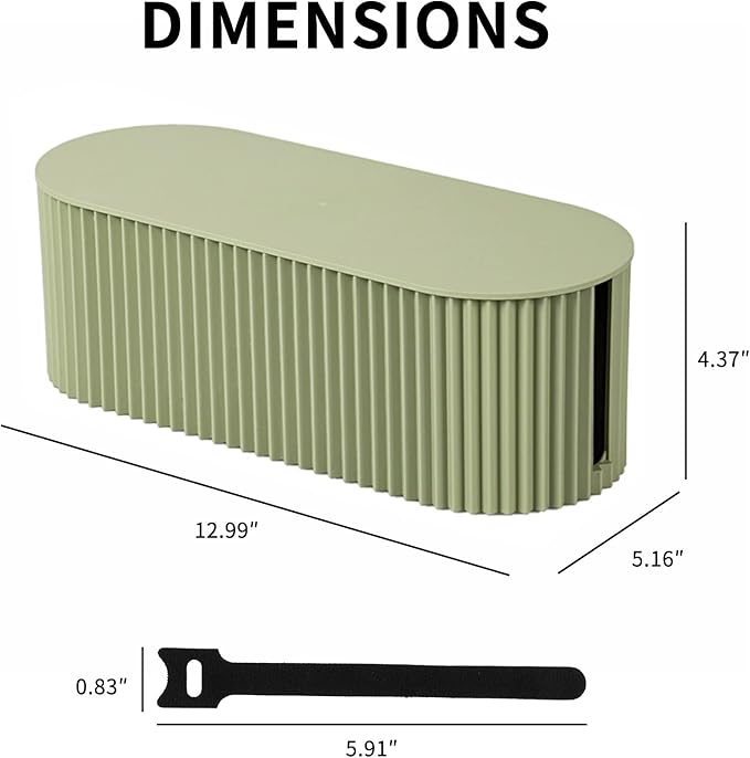 FABROK Cable Management Box, Cord Organizer Box - Image 2