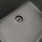 3-1/2 Inch Matte Black All Stainless Steel Kitchen Sink Drain Strainer Assembly - Image 6