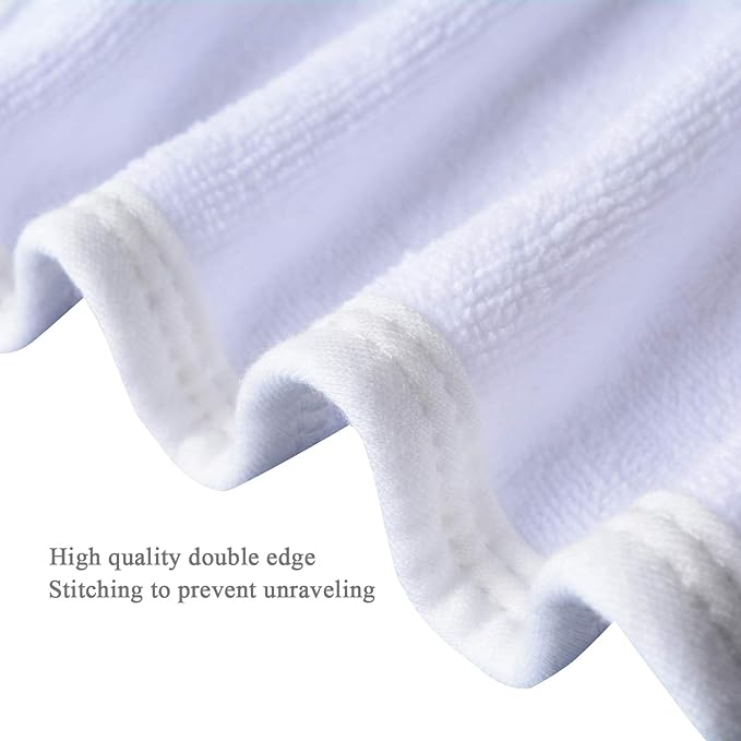 Microfiber Facial Cloths, 8 Pack, Super Absorbent, Quick Drying Fast, - Image 3