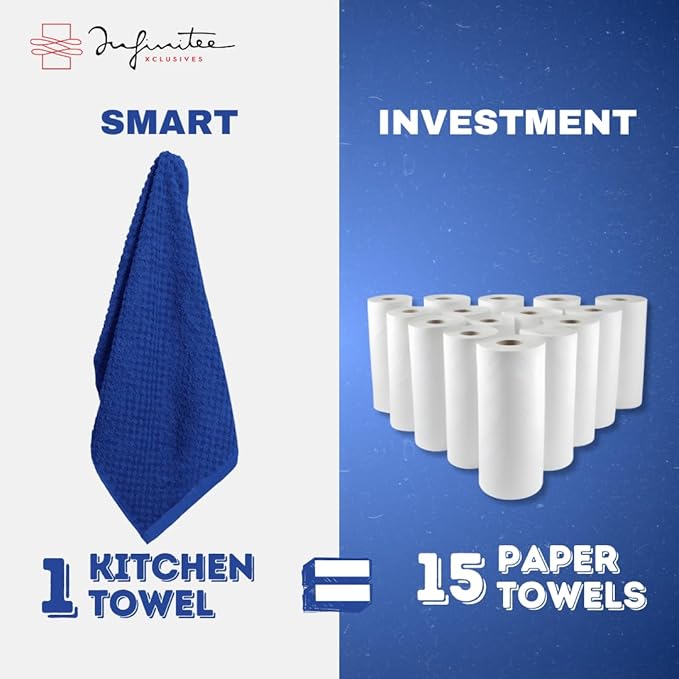 Infinitee Xclusives 100% Cotton Kitchen Towels - Image 7