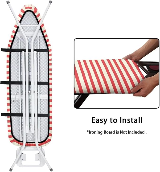 Red Stripe Ironing Board Cover Table Top Home Decoration, Iron Board Cushion - Image 4