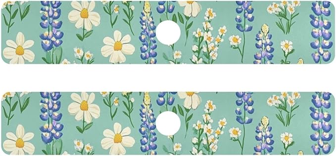 Kitchen Sink Splash Guard 2 PCS 30 Inch Sink Faucet Mat Splash Guard by Eyanle
