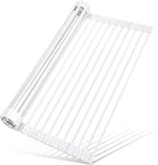 MERRYBOX Roll Up Over The Sink Dish Drying Rack Silicone Wrapped Foldable by MERRYBOX