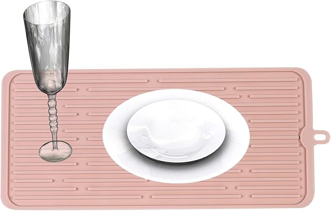 Dish Drying Mat, Large Silicone Drying Mat, Silicone Kitchen Countertop Drying - Image 8
