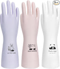 LANON 3 Pairs wahoo Nitrile Cleaning Gloves, Latex free Reusable Dishwashing by LANONProtection