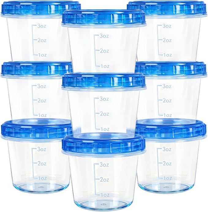 12 Pack 4oz Small Freezer Storage Containers - Image 9
