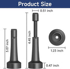 5Pcs Adjustable Door Stopper, 3.07-4.45in Aluminum Door Stoppers - Image 2