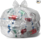 Aluf Plastics 55-60 Gallon 1.5 MIL Clear Garbage Bags by AlufPlastics