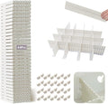 44Pcs Drawer Dividers with Fixing Buckle, Adjustable Drawer Organizer Storage by KITment