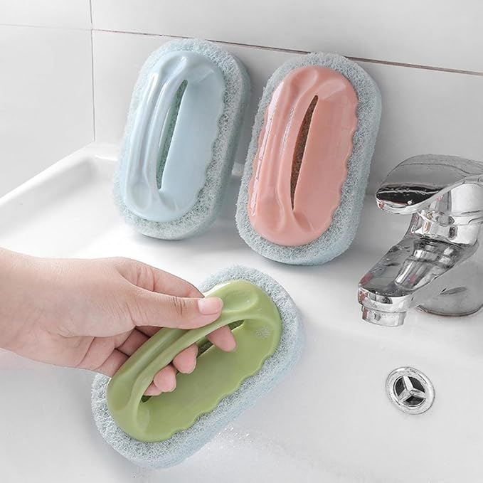 Kitchen Sponge Bathtub Pool Scrub Brush Strong Scouring Dish Washing Cleaning - Image 4