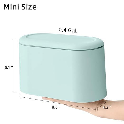 SUBEKYU 0.5 Gal Mini Countertop Trash Can - Image 2