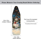 ZDCUSTOM Christmas Night Snowman Ironing Board Cover 13x52 Inch, Scorch & - Image 5