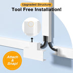 Delamu 157in Cord Hider Wall, TV Cable Hider Cord Covers - Image 2