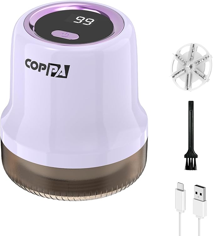 COPPA Lint Remover, LR-MINI USB Rechargeable Lint Removal 6 Blades & 3 Speed by COPPA