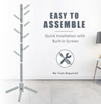 Haddockway Wooden Coat Rack Stand - Image 4