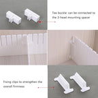22 Pack Drawer Divider Clips Holder Plastic Mount Fixing Buckle Corner Angle - Image 2