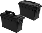 Sheffield 12790 2-Pack Ammo Storage Box, Stackable .30 Cal Field Boxes by Sheffield