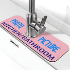 Kitchen Sink Splash Guard Faucet Mat Kitchen/Bathroom Photo DIY 15"x5.5" - Image 7
