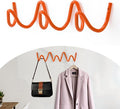 Coat Rack Wall Mount, Creative Wave Wall Hooks 20KG Capacity, Easy Installation by Bumtosc