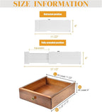 8 Pack 4" High Drawer Dividers, Dresser Drawer Organizer, Warm White Drawer - Image 2