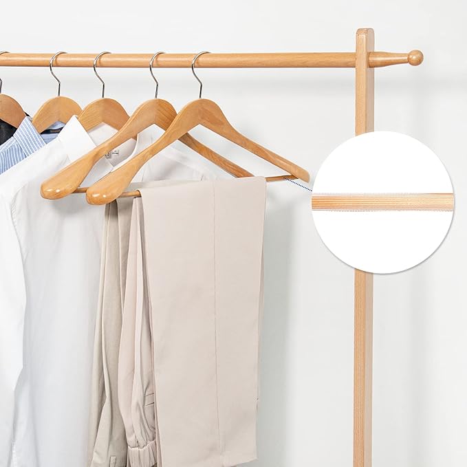 Nature Smile Luxury Natural Wooden Suit Hangers - Image 8