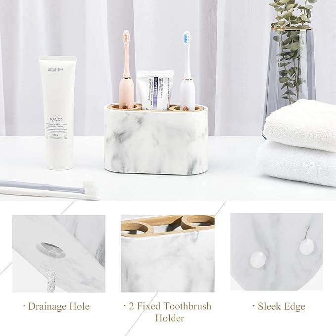 Shinowa Toothbrush Holder, Premium Toothbrush Organizer, Bathroom Storage - Image 3