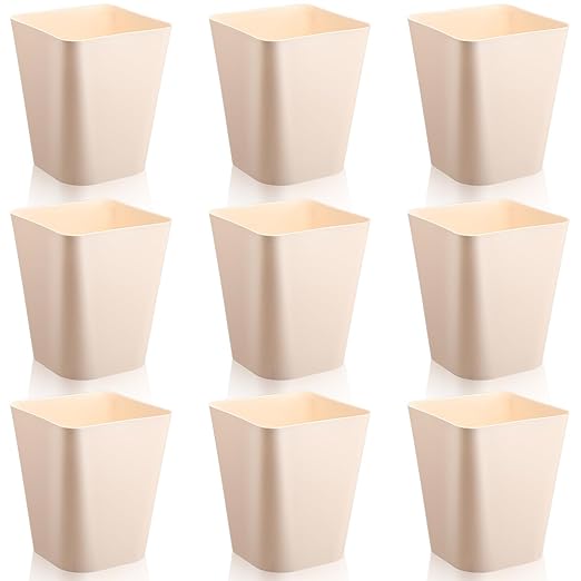 Hoolerry 9 Pieces Garbage Can 2 Gallon Small Trash Cans Bulk Bathroom Trash Bin by Hoolerry