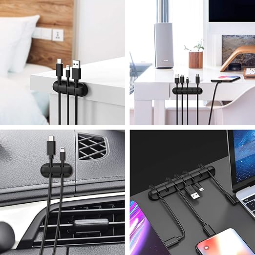 Cord Organizer, Cable Clips Cord Holder, Cable Management USB Cable Power Wire - Image 4