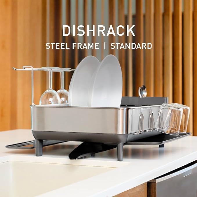 simplehuman Large Capacity Dish Drying Rack - Image 3
