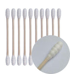 800 Count Natural Wood Stick Cotton Swabs by Karpedda
