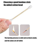 Thick Cotton Swabs, XL Size Natural Bamboo Cotton Buds, Precision & Round Tip - Image 7