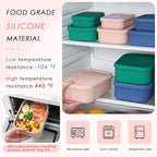 Silicone Food Storage Containers, Leak-Proof, Microwave & Dishwasher Safe - Image 5