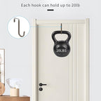 FYY Over The Door Hooks, 4 Pack Door Hangers Hooks - Image 4