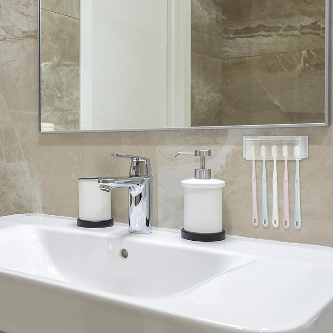 5 Slots Wall Mount Toothbrush Holder - Image 5