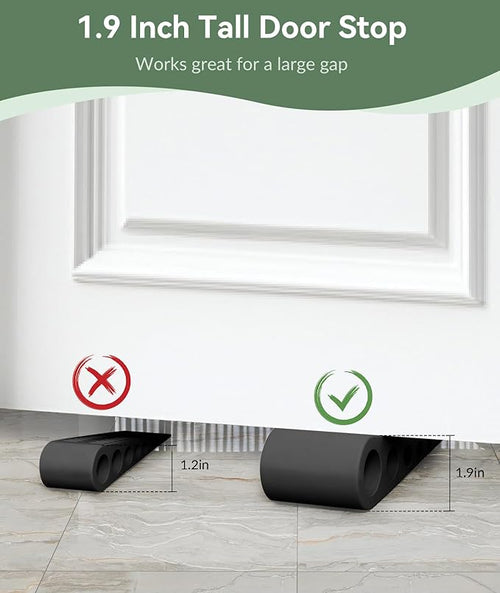 1.9 Inches Heavy Duty Door Stopper, 3 Pack Rubber Door Stop, Door Stoppers - Image 2