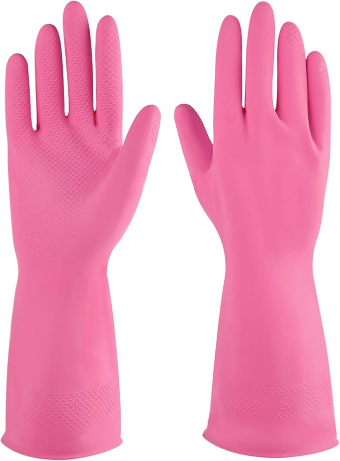 Rubber cleaning gloves 3 or 6 Pairs by IUCGE