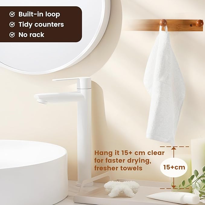 SEMAXE 100% Cotton Washcloths 12-Pack, 13 × 13 Inch Soft Luxury Face Towels – - Image 4