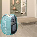 Larpur Pop Up Laundry Baskets, 2 Pack Mesh Laundry Hampers Collapsible Clothes - Image 5