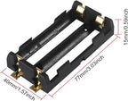 6pcs 18650 Battery Holder 2 Slot 3.7V 18650 Battery Clip Holder Box Storage Case - Image 3