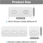 Lsnisni 12 Pack Adhesive Replacement, Strong Adhesive Hooks, Waterproof - Image 2