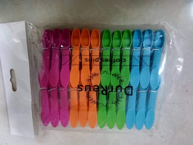 Household Air Drying Clothing Pin Set Colored Spring Clothespins - Image 7