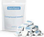 Compressed Towels Tablets 25 Bulk Set Disposable Compressed Washcloths by heyface
