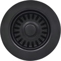 3-1/2 Inch Polymer Black Sink Drain Assembly by EADOT