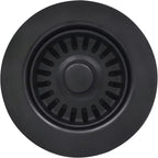 3-1/2 Inch Polymer Black Sink Drain Assembly by EADOT