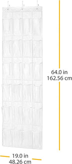 Whitmor 24 Pocket OTD Shoe Organizer Clear - Image 3