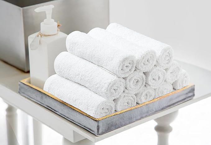 Avalon Towels Cotton Washcloths – Size 12x12 Inches, 100% Ring Spun Cotton - Image 4